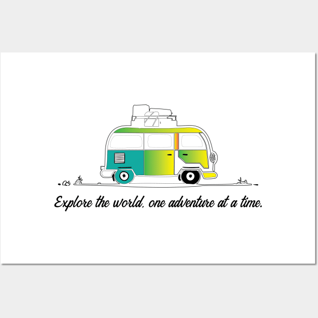 TRAVEL: EXPLORE THE WORLD, ONE ADVENTURE AT A TIME. Wall Art by OssiesArt